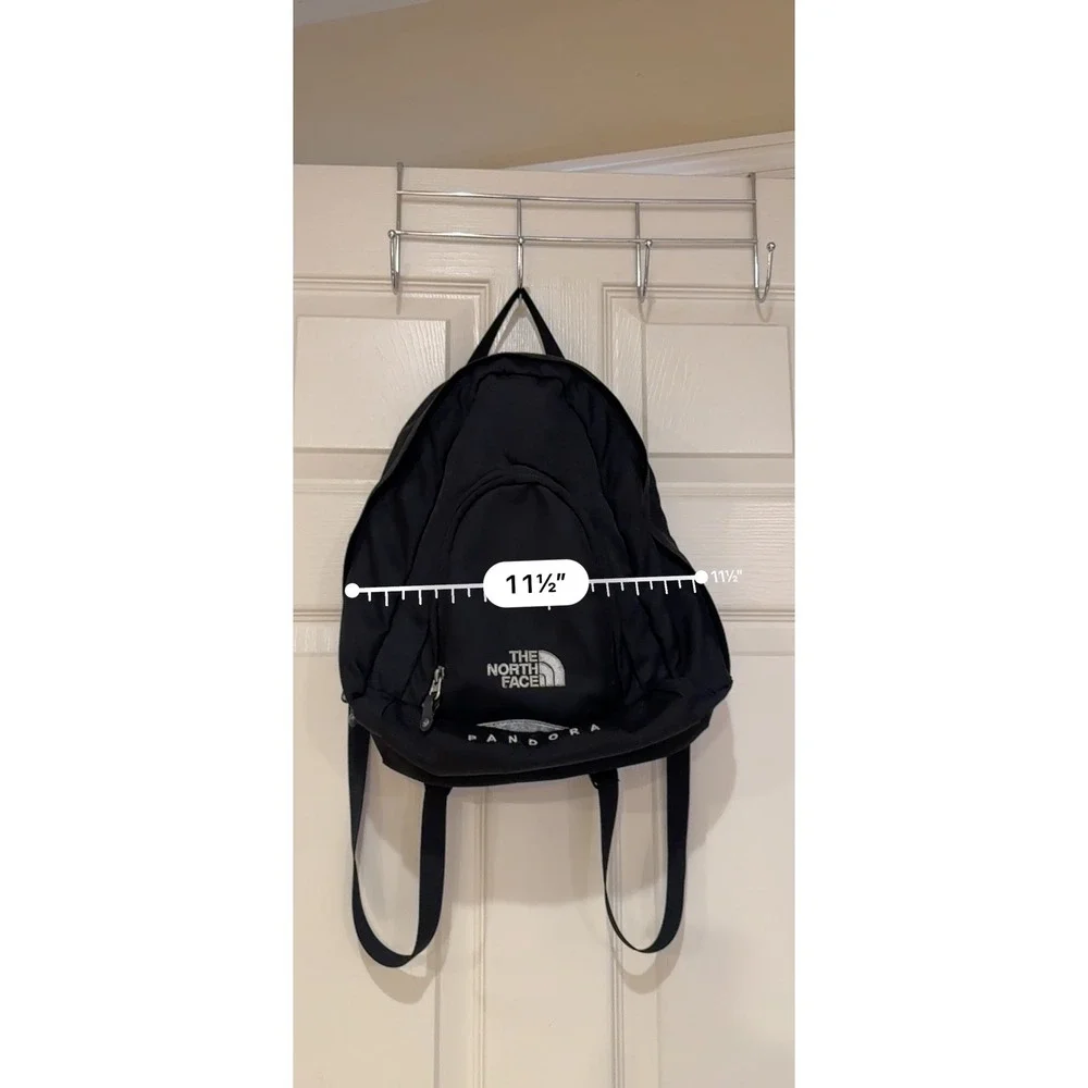 The North Face Pandora Backpack Black Small Daypack Hiking Travel Bag